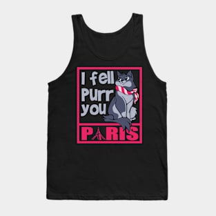 I fell purr you Paris Tank Top